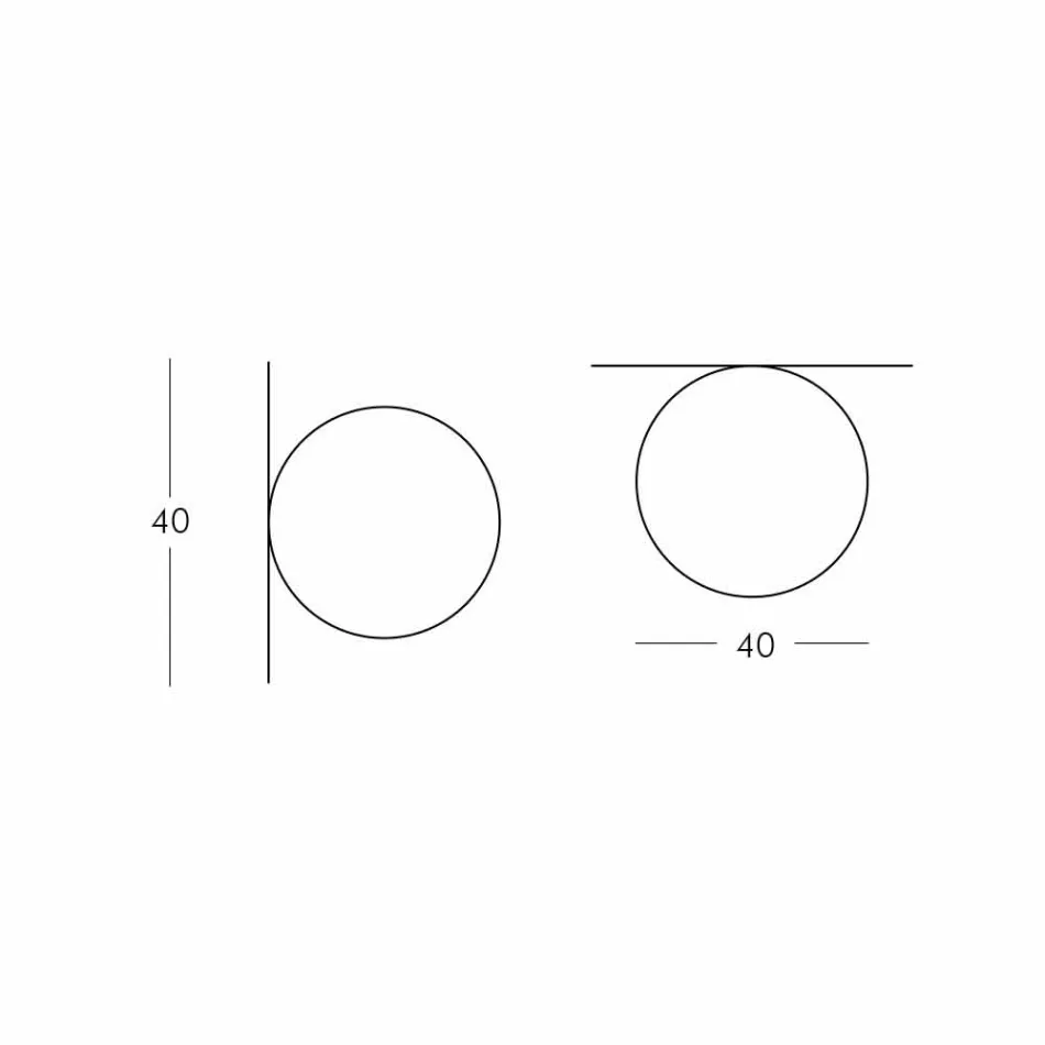 Slide Globo (Wall) sphere ceiling light made of polyethylene made in Italy Viadurini