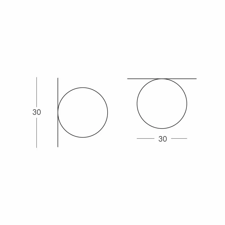 Slide Globo (Wall) sphere ceiling light made of polyethylene made in Italy Viadurini