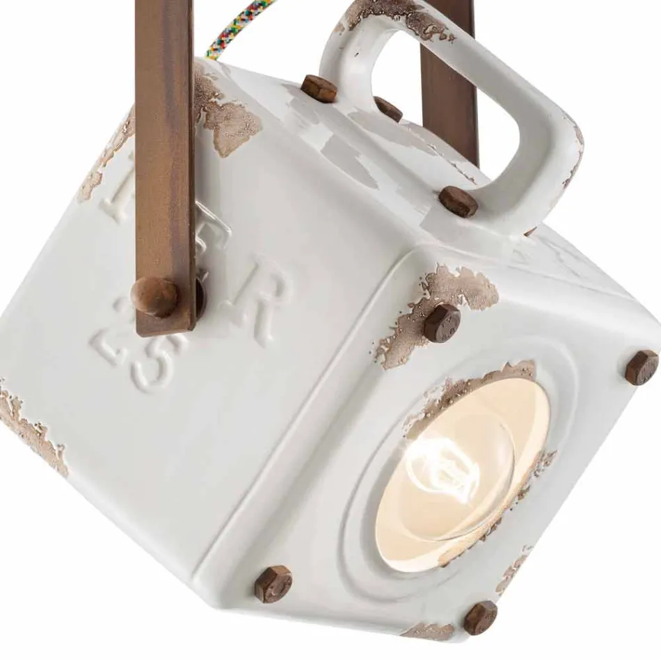 ceiling ceiling lamp square spotlight swiveling vintage Kaylee Viadurini