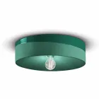 Circular Ceiling Light in Colored Ceramic Made in Italy - Ferroluce Pi Viadurini