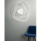 Ceiling Lamp LED Wall Lamp in Gold or Silver Finish Metal - Rosella Viadurini