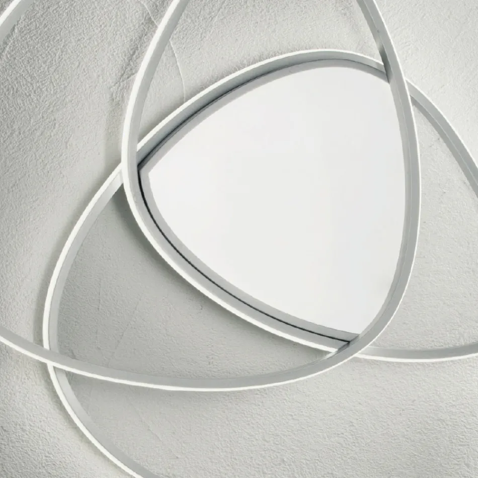 Ceiling Lamp LED Wall Lamp in Gold or Silver Finish Metal - Rosella Viadurini