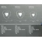 Ceiling Lamp LED Wall Lamp in Gold or Silver Finish Metal - Rosella Viadurini