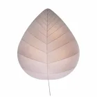 Wall Lamp in Metal and White Lycra Design in 3 Dimensions - Foliage Viadurini