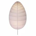 Wall Lamp in Metal and White Lycra Design in 3 Dimensions - Foliage Viadurini