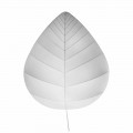 Modern Wall Lamp in Metal and White Lycra Design in 3 Dimensions - Foliage