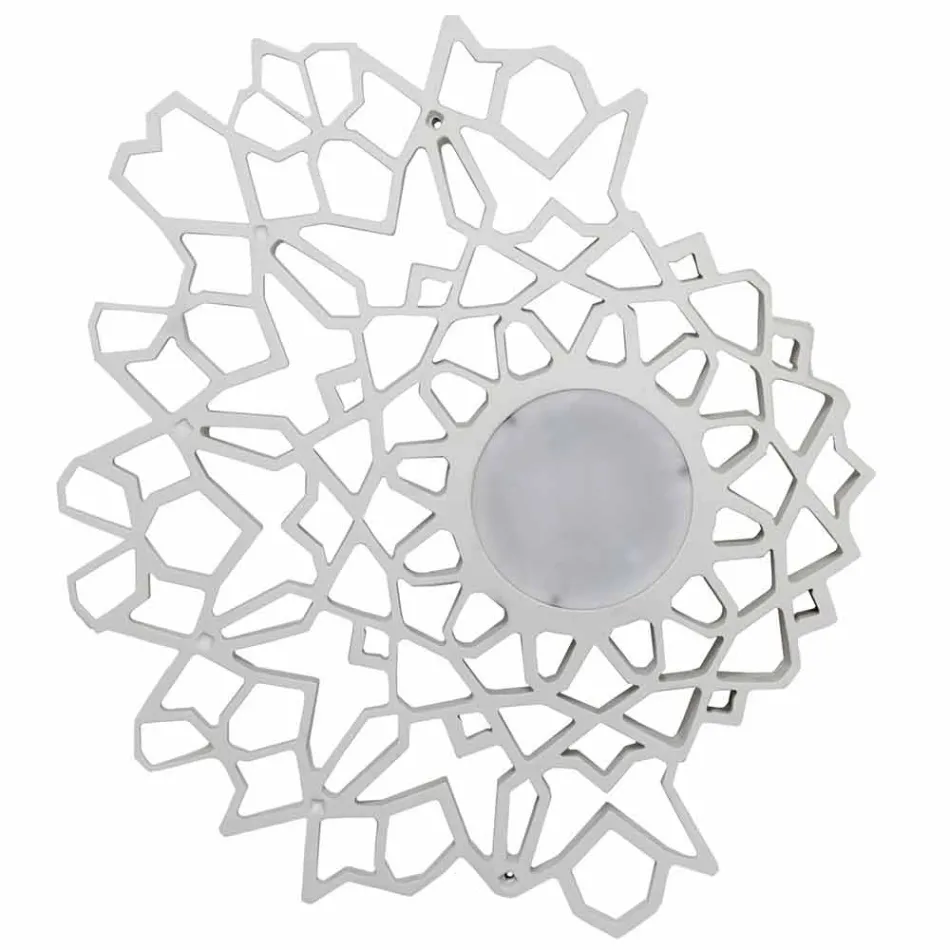 Ceiling light Applique in Technopolymer White or Gold Design 2 Sizes - Cathedral Viadurini