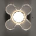 Artisan Ceiling Lamp in Ceramic and Aluminum Made in Italy - Toscot Clover