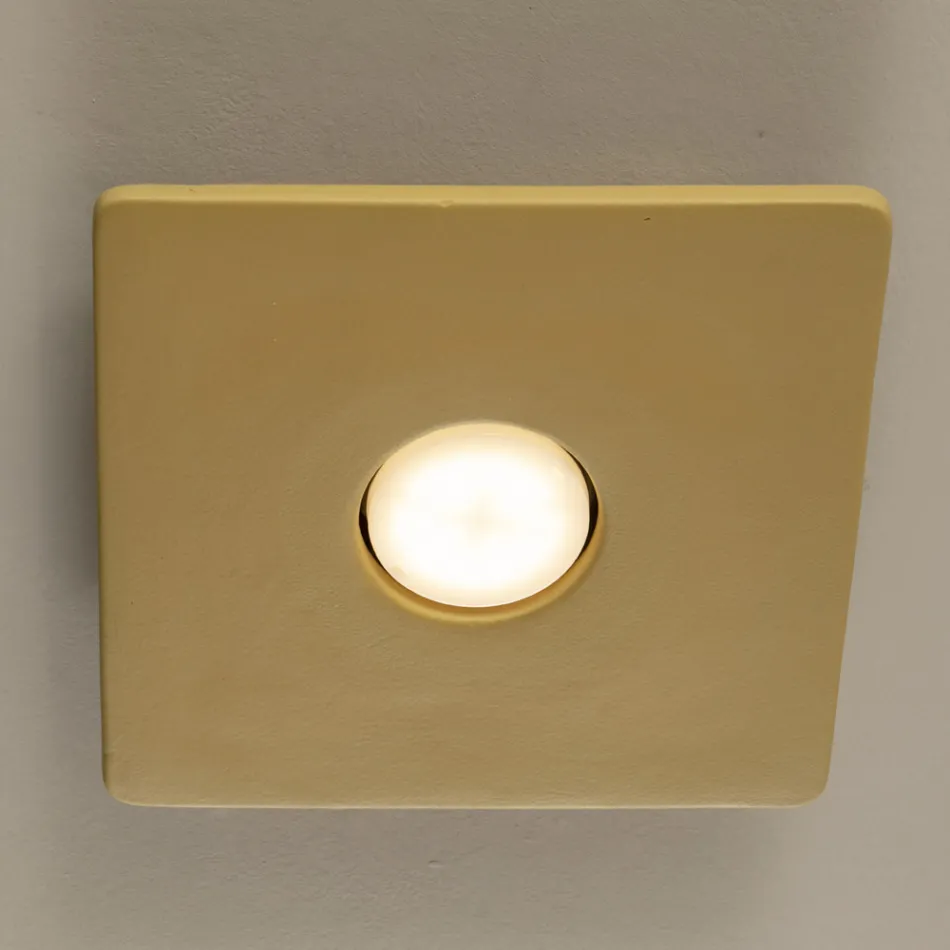 Handcrafted Ceiling Lamp in Tuscan Majolica Made in Italy - Toscot Vivaldi Viadurini