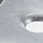 Ceiling Light with Flat Glass Plate with Lowering Made in Italy - Kora Viadurini