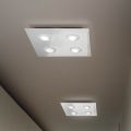 Ceiling Light with Flat Glass Plate with Lowering Made in Italy - Kora