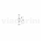 Outdoor ceiling lamp in die-cast aluminum made in Italy, Anika Viadurini