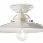 design ceiling ceramic and golden screws Louise Ferroluce Viadurini