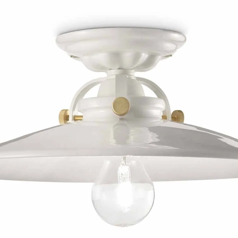 design ceiling ceramic and golden screws Louise Ferroluce Viadurini