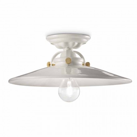 design ceiling ceramic and golden screws Louise Ferroluce Viadurini