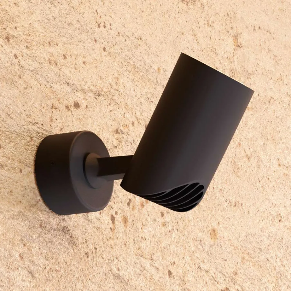 Adjustable Spotlight Ceiling Light in White or Black Aluminum 4 Pieces - Lazzaro Viadurini