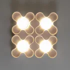 Colored Ceramic Ceiling Lamp Handmade in Italy - Toscot Clover Viadurini