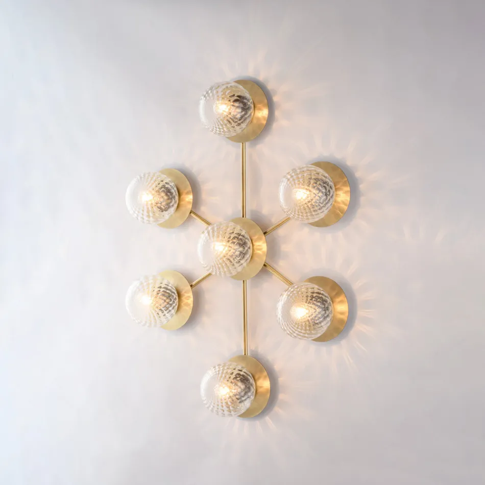 Made in Italy Iron Ceiling Light for Interior Decorating - Como Viadurini