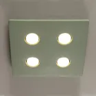 Glazed Tuscan Majolica Ceiling Lamp Made in Italy - Toscot Vivaldi Viadurini