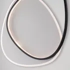 Ophiuchus Black and White LED Metal Ceiling Light for Interior Lighting Viadurini