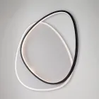 Ophiuchus Black and White LED Metal Ceiling Light for Interior Lighting Viadurini