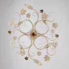 Italian-made chrome LED ceiling light for modern spaces – Fiore Viadurini