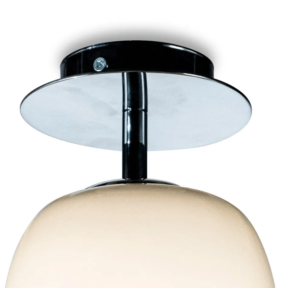 Hand-Blown Glass Ceiling Light, Handcrafted in Italy - Soffio Viadurini
