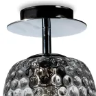 Venetian Glass Ceiling Light with Various Finishes Made in Italy - Sibilla Viadurini