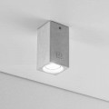 Designer square shape ceiling light Nadir 5 by Aldo Bernardi