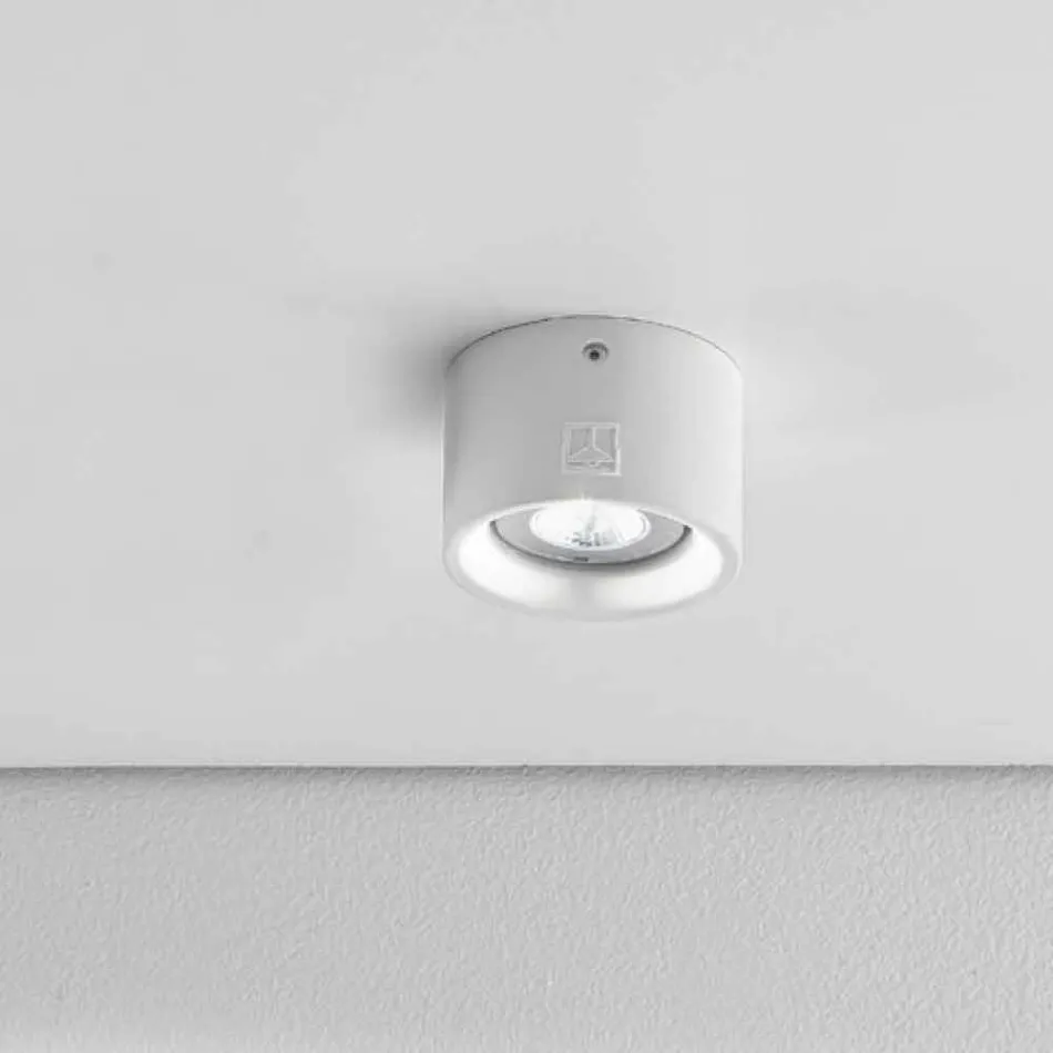 Round Led ceiling plaster and cement Nadir 8 Aldo Bernardi Viadurini