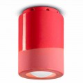 Vintage Ceiling Lamp in Ceramic Made in Italy - Ferroluce Pi