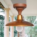 Vintage Outdoor Ceiling Lamp in Aluminum and Brass Made in Italy - Adela