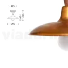 Vintage Outdoor Ceiling Lamp in Aluminum and Brass Made in Italy - Adela Viadurini