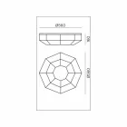 Vintage Ceiling Lamp in Burnished Brass and Glass 2 Sizes - Bound by Il Fanale Viadurini