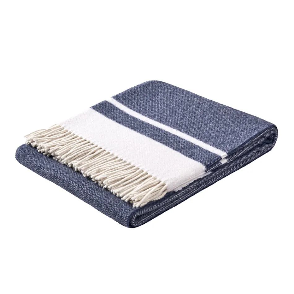 Ultra-Soft and Fluffy Wool Blend Plaid Made in Italy - Caldoso Viadurini