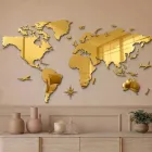 Artemia - 3-Color Plexiglass Wall Map Made in Italy Viadurini