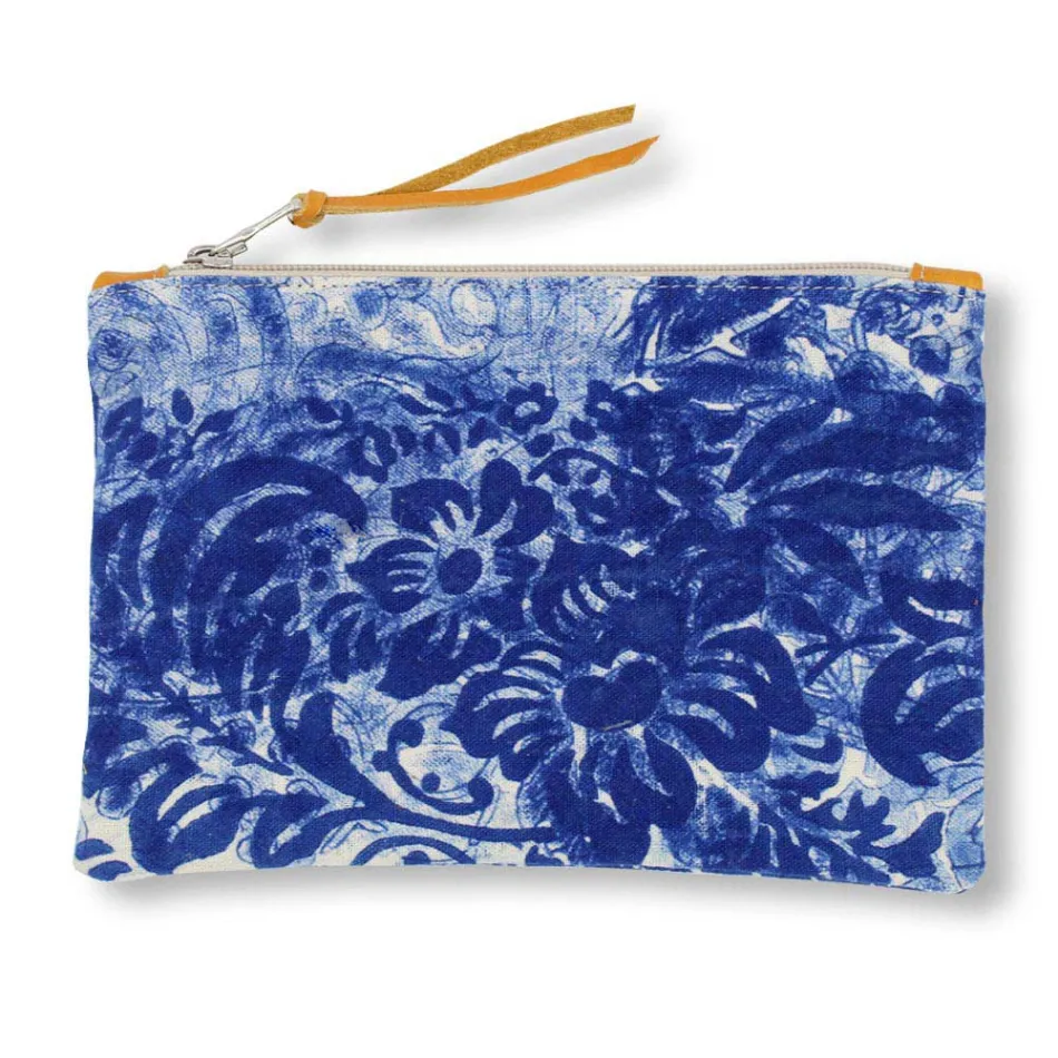 Artistic Hand Printed Clutch Bag, Unique Piece in Cotton, 2 Pieces - Viadurini by Marchi Viadurini
