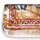 Artistic Hand Printed Clutch Bag, Unique Piece in Cotton, 2 Pieces - Viadurini by Marchi Viadurini