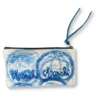 Artistic Hand Printed Clutch Bag, Unique Piece in Cotton, 2 Pieces - Viadurini by Marchi Viadurini