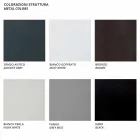 Central Modular Armchair for Outdoor in Metal and Fabric Made in Italy - Cola Viadurini