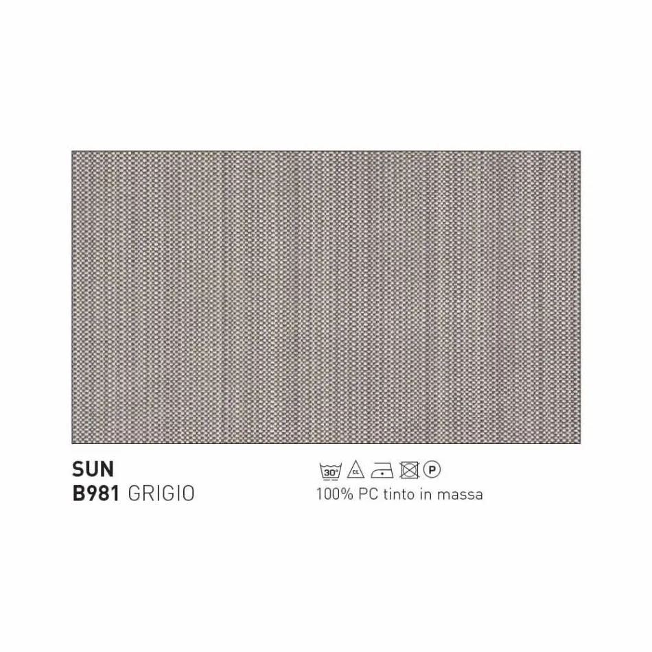 Varaschin Summer Set garden rocking armchair in steel and wood Viadurini