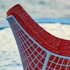 Varaschin Summer Set garden rocking armchair in steel and wood Viadurini