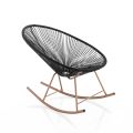 Indoor and Outdoor Rocking Armchair in Metal - Elio