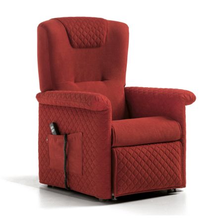 Lift Chair with 2 Motors and Lift/Relax/Bed Functions Made in Italy - Giorgia Viadurini