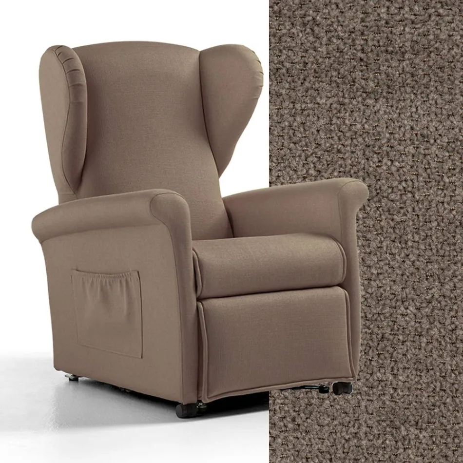 Lift Armchair with Lift, Relax and Bed Functions Made in Italy - Talita Viadurini