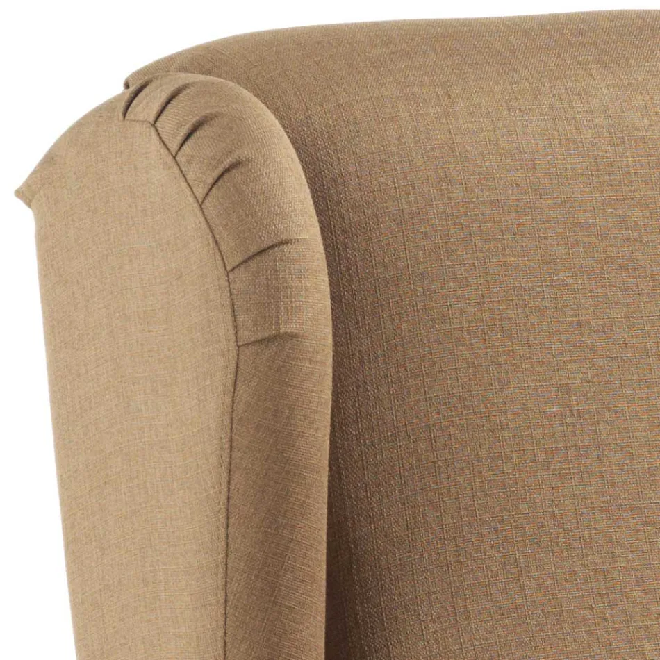Lift Armchair with Extra Large Seat in Made in Italy Fabric - Margaret Viadurini