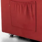 Fabric Lift Armchair with Lift, Relax and Bed Functions - Romina Viadurini