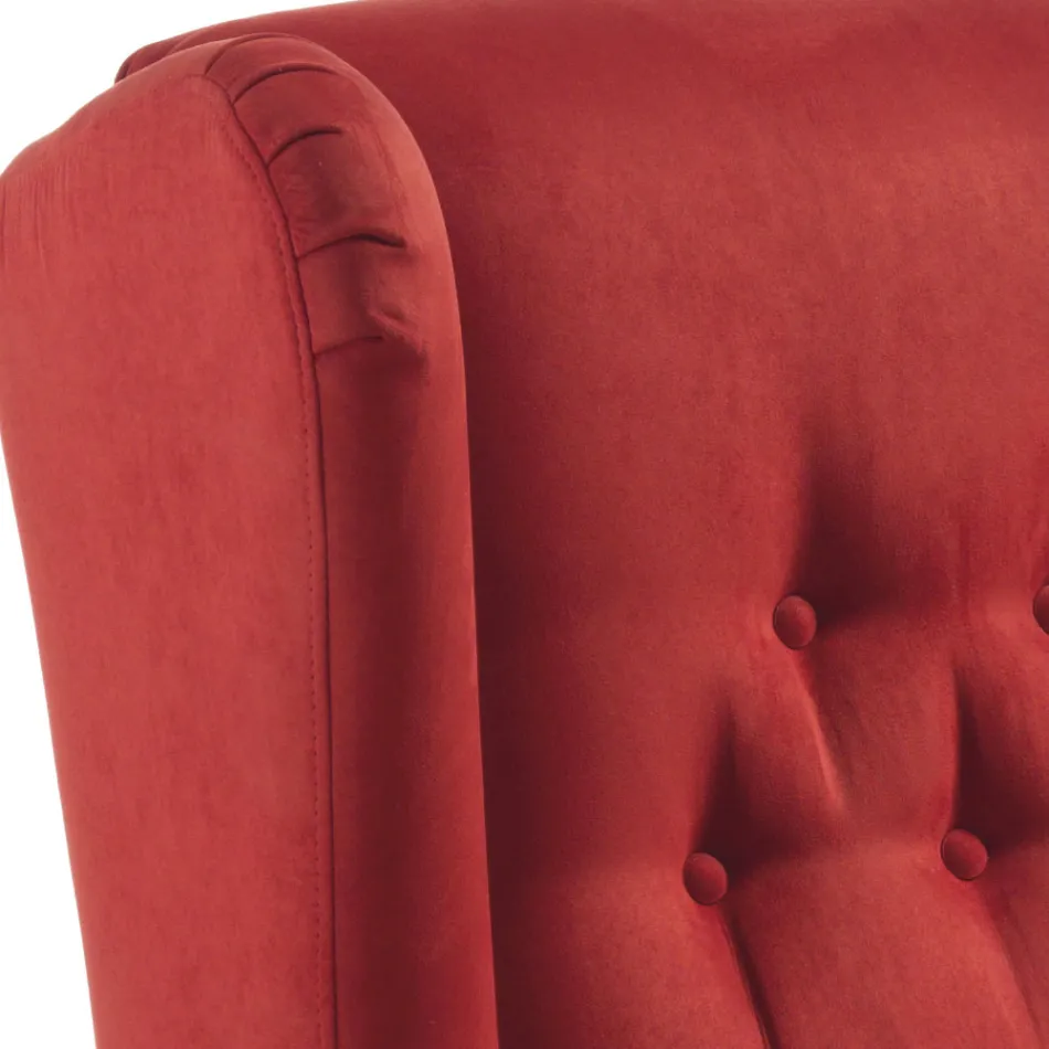Fabric Lift Armchair with Lift, Relax and Bed Functions - Romina Viadurini
