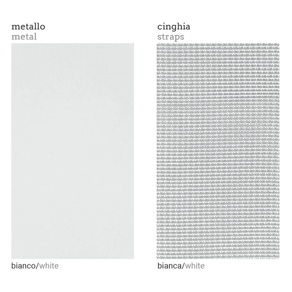 Right Corner Outdoor Armchair in Aluminum and Straps Made in Italy - Juliediv Viadurini