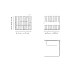 Left Corner Outdoor Armchair in Aluminum and Straps Made in Italy - Juliediv Viadurini